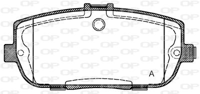 BPA119001 OPEN PARTS Комплект тормозных колодок, дисковый тормоз