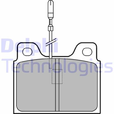 LP107 DELPHI Комплект тормозных колодок, дисковый тормоз