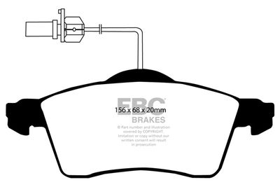 DP1398 EBC Brakes Комплект тормозных колодок, дисковый тормоз