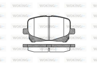 P721310 WOKING Комплект тормозных колодок, дисковый тормоз