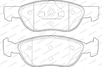 WBP21927B WAGNER Комплект тормозных колодок, дисковый тормоз
