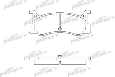 PBP482 PATRON Комплект тормозных колодок, дисковый тормоз