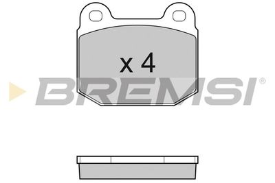 BP3035 BREMSI Комплект тормозных колодок, дисковый тормоз