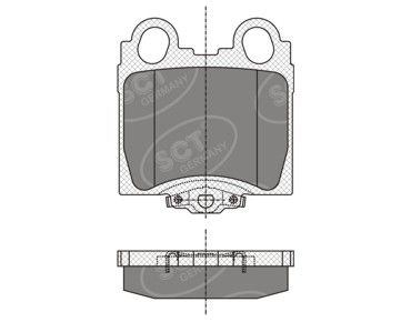 SP345PR SCT - MANNOL Комплект тормозных колодок, дисковый тормоз