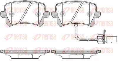 134201 REMSA Комплект тормозных колодок, дисковый тормоз