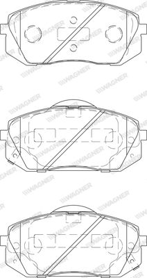 WBP24501A WAGNER Комплект тормозных колодок, дисковый тормоз