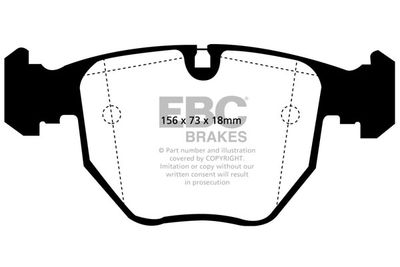 DP31036C EBC Brakes Комплект тормозных колодок, дисковый тормоз