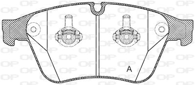 BPA137100 OPEN PARTS Комплект тормозных колодок, дисковый тормоз