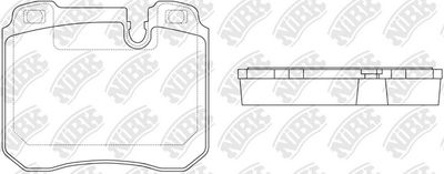 PN0059 NiBK Комплект тормозных колодок, дисковый тормоз