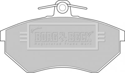 BBP1406 BORG & BECK Комплект тормозных колодок, дисковый тормоз