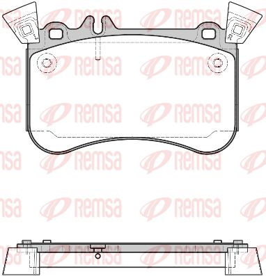 146510 REMSA Комплект тормозных колодок, дисковый тормоз