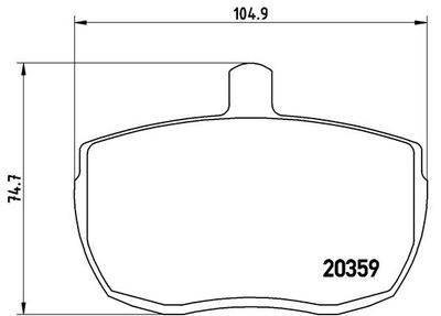 PA6001 BREMBO Комплект тормозных колодок, дисковый тормоз