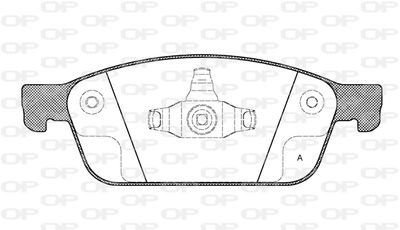 BPA151010 OPEN PARTS Комплект тормозных колодок, дисковый тормоз