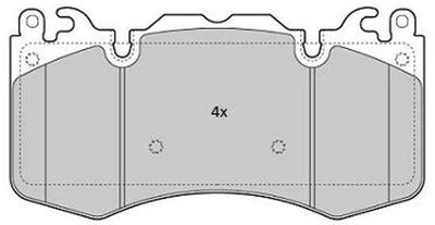 FBP1839 FREMAX Комплект тормозных колодок, дисковый тормоз