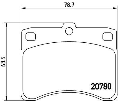 P16003 BREMBO Комплект тормозных колодок, дисковый тормоз