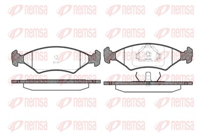 011915 REMSA Комплект тормозных колодок, дисковый тормоз