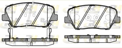 2141212 ROADHOUSE Комплект тормозных колодок, дисковый тормоз