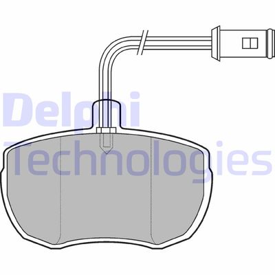 LP651 DELPHI Комплект тормозных колодок, дисковый тормоз