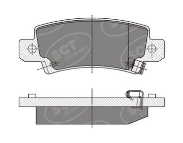 SP350PR SCT - MANNOL Комплект тормозных колодок, дисковый тормоз