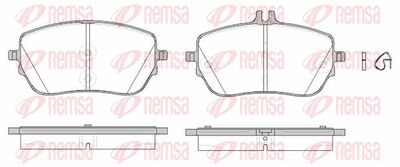 182700 REMSA Комплект тормозных колодок, дисковый тормоз