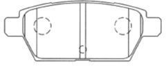 E2N067 AISIN Комплект тормозных колодок, дисковый тормоз