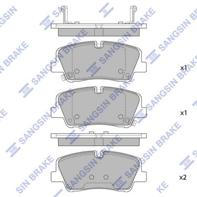 SP4038 Hi-Q Комплект тормозных колодок, дисковый тормоз