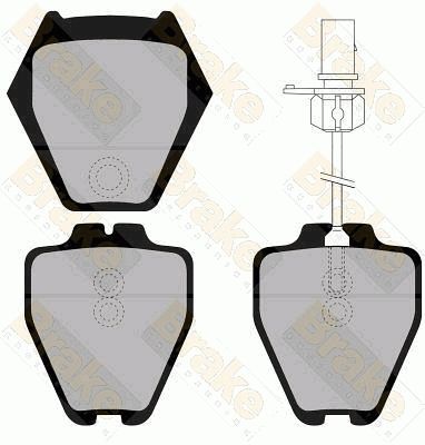 PA1329 Brake ENGINEERING Комплект тормозных колодок, дисковый тормоз