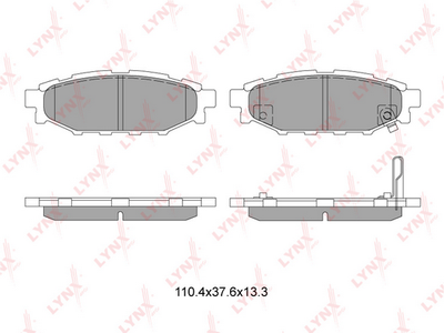 BD7103 LYNXauto Комплект тормозных колодок, дисковый тормоз