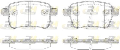 2145012 ROADHOUSE Комплект тормозных колодок, дисковый тормоз