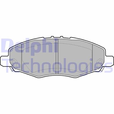 LP2059 DELPHI Комплект тормозных колодок, дисковый тормоз