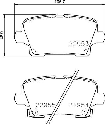 P59097 BREMBO Комплект тормозных колодок, дисковый тормоз