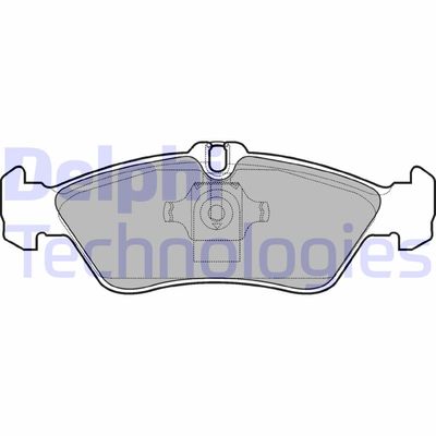 LP1596 DELPHI Комплект тормозных колодок, дисковый тормоз