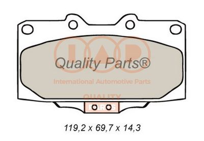 70413078 IAP QUALITY PARTS Комплект тормозных колодок, дисковый тормоз