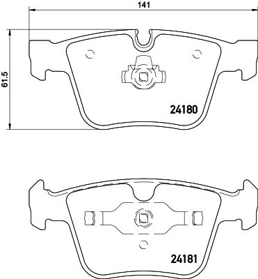 MDB2928 MINTEX Комплект тормозных колодок, дисковый тормоз