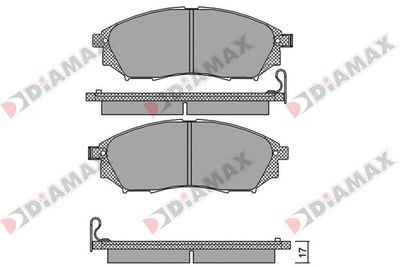 N09273 DIAMAX Комплект тормозных колодок, дисковый тормоз