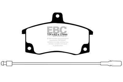 DP41192R EBC Brakes Комплект тормозных колодок, дисковый тормоз