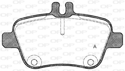 BPA147700 OPEN PARTS Комплект тормозных колодок, дисковый тормоз