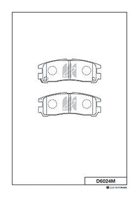 D6024M MK Kashiyama Комплект тормозных колодок, дисковый тормоз