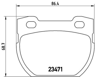 P44006 BREMBO Комплект тормозных колодок, дисковый тормоз