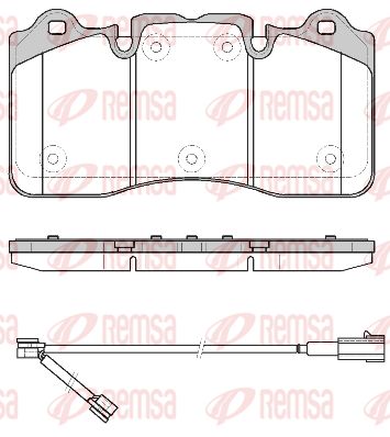 179800 REMSA Комплект тормозных колодок, дисковый тормоз