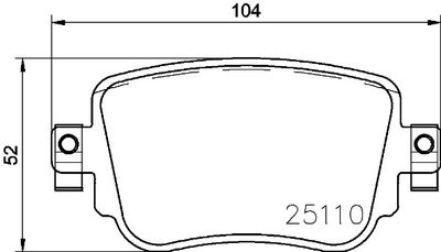 P85140 BREMBO Комплект тормозных колодок, дисковый тормоз