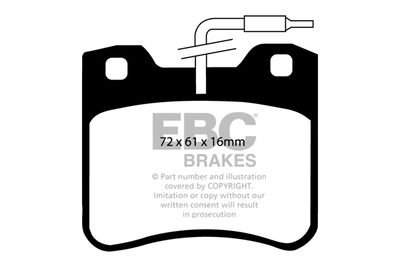 DP2656 EBC Brakes Комплект тормозных колодок, дисковый тормоз