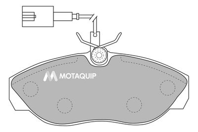 LVXL1091 MOTAQUIP Комплект тормозных колодок, дисковый тормоз