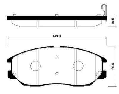 HP0016 HSB GOLD Комплект тормозных колодок, дисковый тормоз