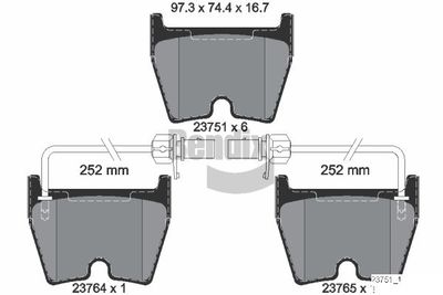 BPD2033 BENDIX Braking Комплект тормозных колодок, дисковый тормоз