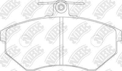 PN0018 NiBK Комплект тормозных колодок, дисковый тормоз