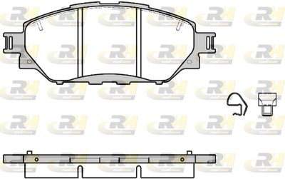 2167104 ROADHOUSE Комплект тормозных колодок, дисковый тормоз