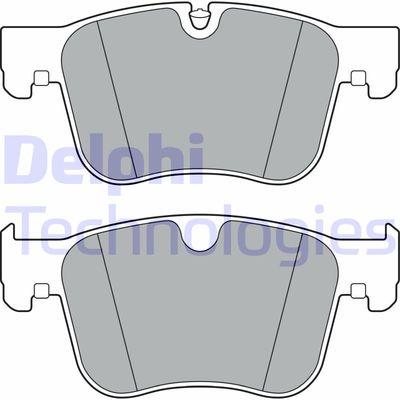 LP3384 DELPHI Комплект тормозных колодок, дисковый тормоз