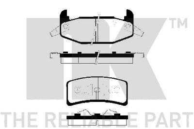 229212 NK Комплект тормозных колодок, дисковый тормоз