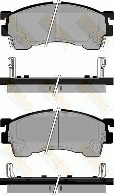 PA768 Brake ENGINEERING Комплект тормозных колодок, дисковый тормоз